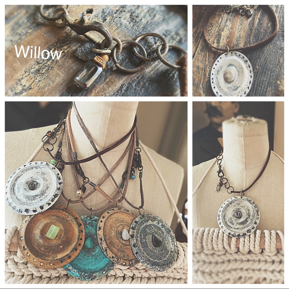 HPπ΅Metal Patina Discs & Leather - Picture 3 of 8